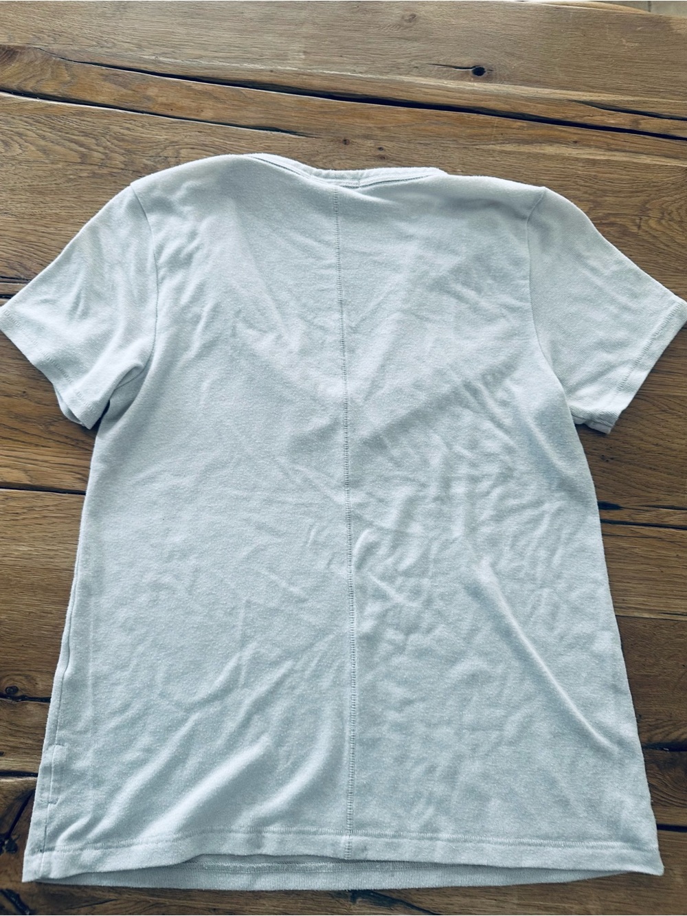 rag & bone Light Gray V-Neck Short Sleeve Tee - Picture 4 of 4
